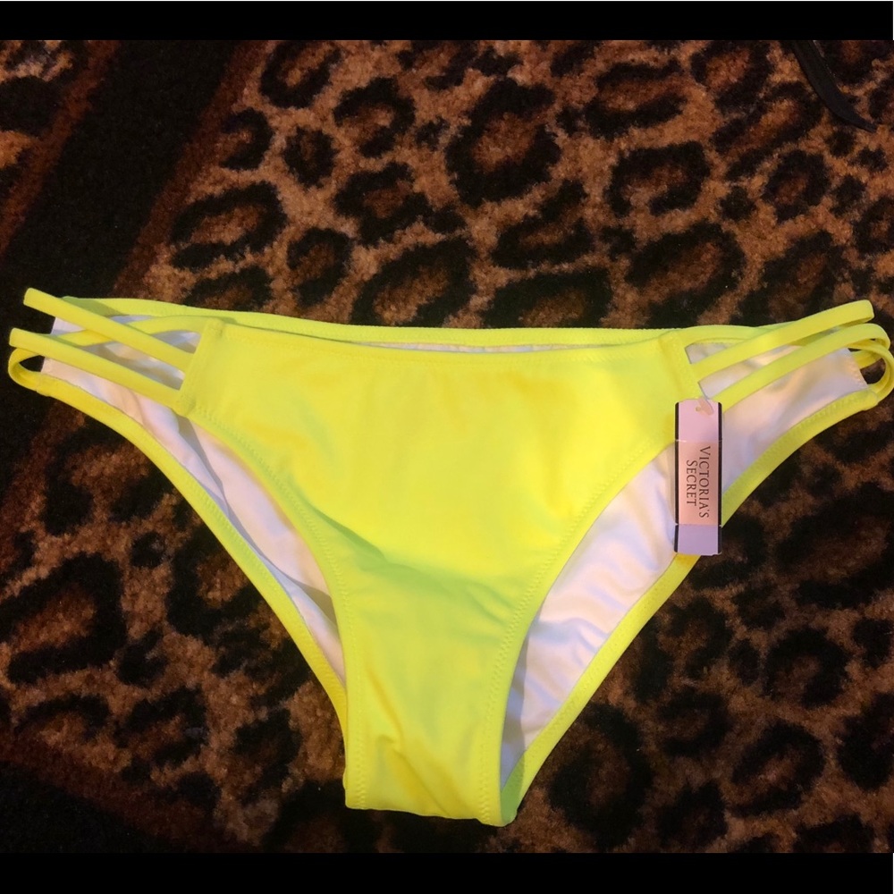 Victoria’s Secret neon yellow bikini bottom sz med